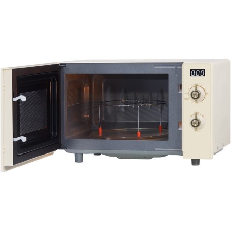 Microwave oven Hiberg VM-4285 YR, 700 watts, 20 l, beige color-5