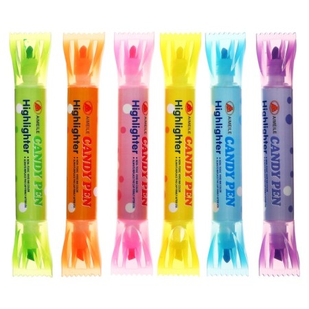 Mazari "Candy" textbook, bilateral, writing nodes 1 - 5 mm, 6 colors mix