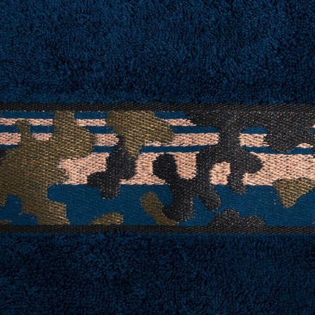 Set Gift Ethel Militari DarkBlue towel 70*130 cm+slippers husband 42 rr-2