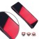 DSV steering wheel cover with inserts, perforation, neoprene, Black+ Red, size M