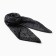 Women's scarf, black color, size 70x70