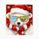 Package Gift New Year Laminated "Teddy Bear", M 30 x 26 x 9 cm, New Year