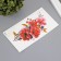 Tattoo on the body color "branch with red flowers" 11.4x21 cm