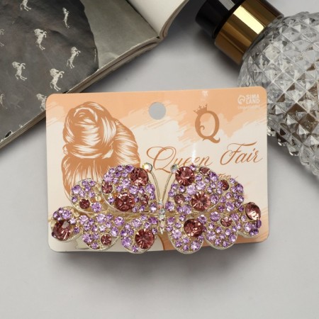 Hair hairpin "Sienna" butterfly, 8.5 cm-2