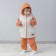 Beginning children's insulated kinderlitto "country", height 92-98 cm, ivory color