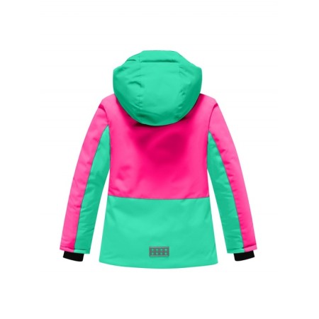 Ski costume for a girl, height 134 cm, green color-2