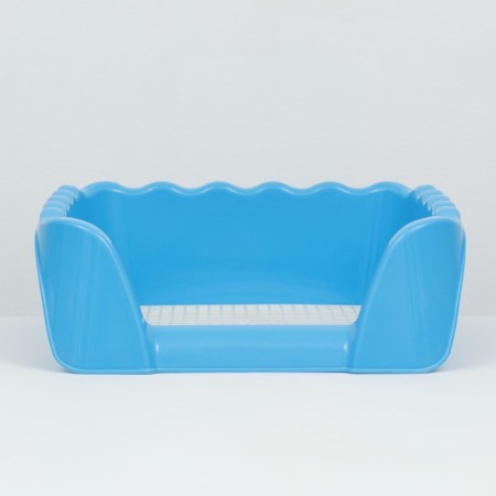 Tuel for dogs with high sides and a removable mesh 43x43x15 cm, blue-3