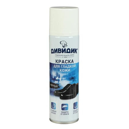 Shoe for shoes Dividics, for smooth skin, aerosol, black, 250 ml