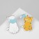 Set of icons (2 pcs.) "Cats" in masks, color in silver