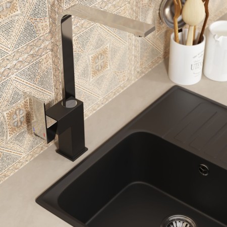 Kitchen mixer Uperwood UPD-002, color 01 chrome/coal-1
