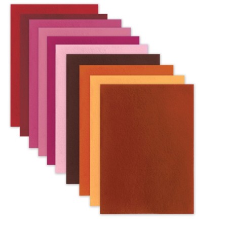 Fetr A4, 10 sheets, 10 colors, Brauberg "Sunny"-2