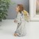 Polystone souvenir "Angel in the dress" Golden Wings 6x5.2x11.3 cm