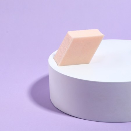 Makeup sponge "Rombs", set - 10 pcs, 4.5 × 2.5 cm, beige color-2