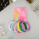 Hair elastic band "Mahrushka Sport" (set 6 pcs) volume brightness, 4.5 cm, mix