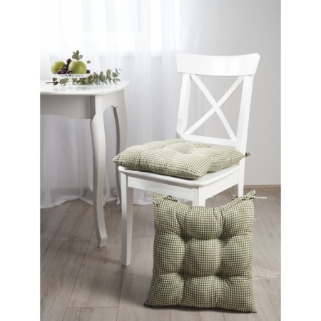 Pillow for shakespeare chair, size 40x40 cm, green color-4
