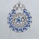 Wind Music Metal "Openwork Circle" from the evil eye 2 bells 24 cm