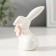 Souvenir Ceramics "ROOL with pink flower" 6.8x4.8x7.9 cm
