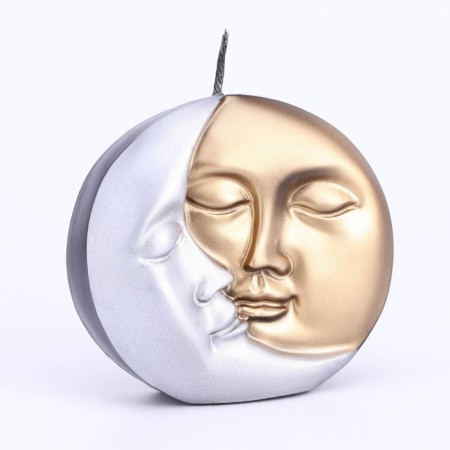 Figure candle Lacked "Sun and Moon", 6x1.5 cm, rustic-2