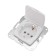 1-seater socket kranz ceramics s/s with a lid s/a 16a fur. Bel KR-78-0216