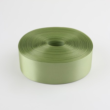 Satin tape, 50 mm × 100 ± 5 m, pistachio color-1