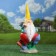 Garden figure "Dwarf with a grip" 44x18x18cm mix