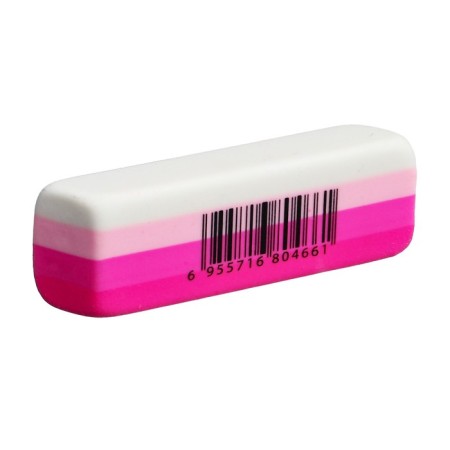 Eraser rectangular, beveled, mix-4