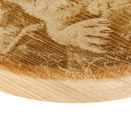 Board from the massif “Lynx”, round, 18 × 18 cm-2