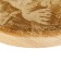 Board from the massif “Lynx”, round, 18 × 18 cm