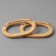 Handles for bags are wooden, wicker, d = 9.8 × 5.9 / 13.5 × 9.5 cm, 2 pcs, beige color