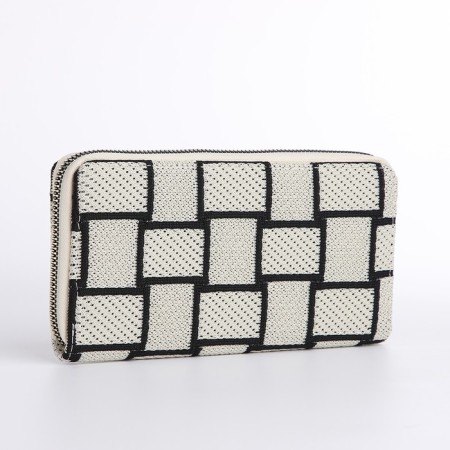 Women's wallet with lightning, white color-1