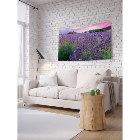 Decorative panel with photo printing "Lavender in color", horizontal, size 100x150 cm