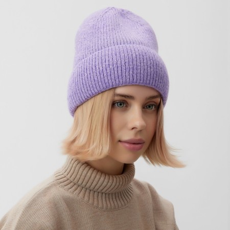 Women's hat minku, purple color, rr 56-58