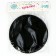 Paper plates, 6 pcs, black color