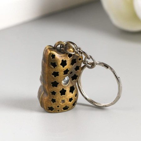 Metal keychain "Cat Mani-Neko" mix 3x2x1.5 cm-1