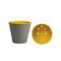 Kashpo "cone" with a tab, 3.7 l, color gray color