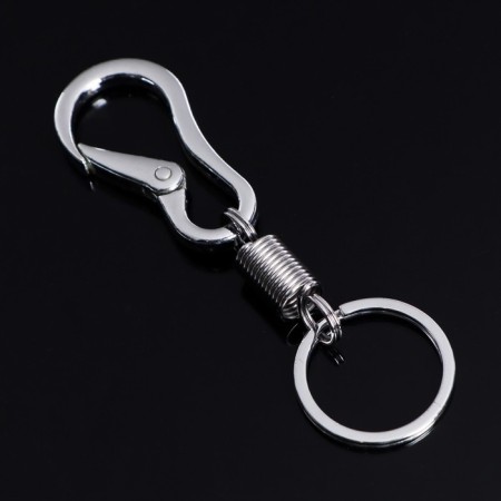 Cartage keychain, carbine, metal, chrome-1