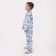 Pajama nursery from a flannel (shirt, trousers) KAFTAN "Dino", size 122-128, blue