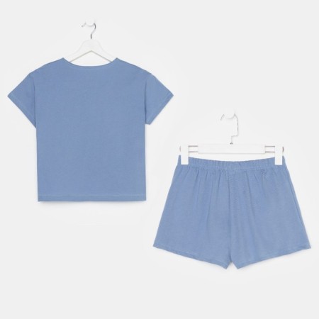 Female pajamas (T-shirt and shorts) KAFTAN "BASIC" Size 40-42, Blue color-8