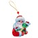 New Year's Wooden Suspension "Santa Claus and Snake"