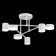 Ceiling EVOLUCE lamp. Sle201052-06. Nobel. 6x7 W, LED, 4000K, 3024 LM, 57x57x25 cm, white color