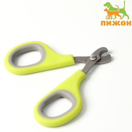 Coger scissors with soft handles, a hole of 8 mm, green-gray