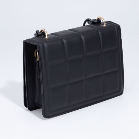 Bag women of artificial leather messenger with a chain, 14 × 20 cm, black color-9