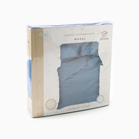 Bed linen Ethel Euro Modal 200*220cm, 230*245cm, 50*70cm-2pcs, blue color-7