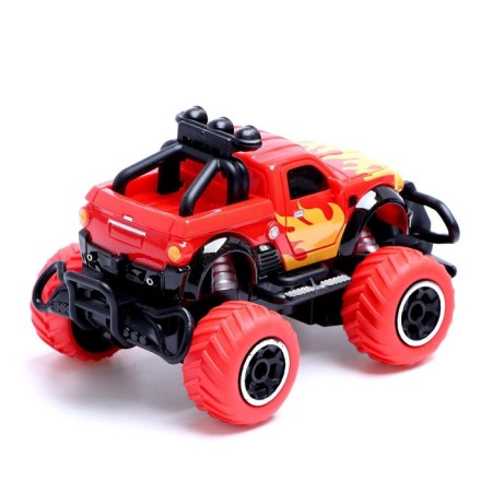 Radio -controlled jeep "graffiti", works on batteries, the color of red-2