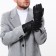 Gloves male, dimensionless, with insulation, black color