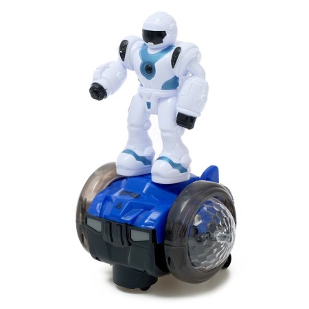 The robot is "patrol", light and sound effects, works from batteries, mixtures-4
