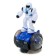 The robot is "patrol", light and sound effects, works from batteries, mixtures