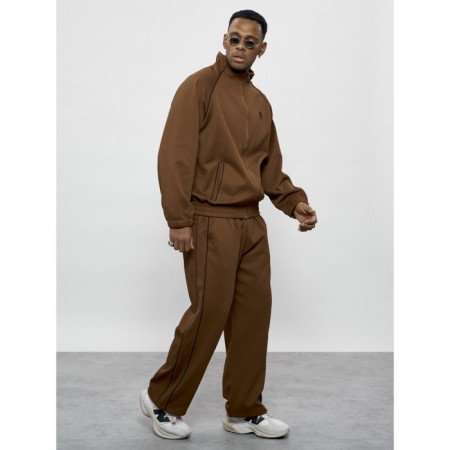 Male tracksuit, size 54, brown color-2