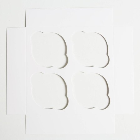 Capcake box, confectionery packaging, 4 cells "Dreams Come True", 16 x 16 x 10 cm-5