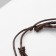 Bracelet Skin "hippie" bead, brown color, d = 6 cm